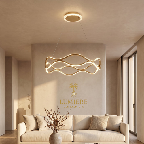 Suspension WAVE GOLD - 60 CM