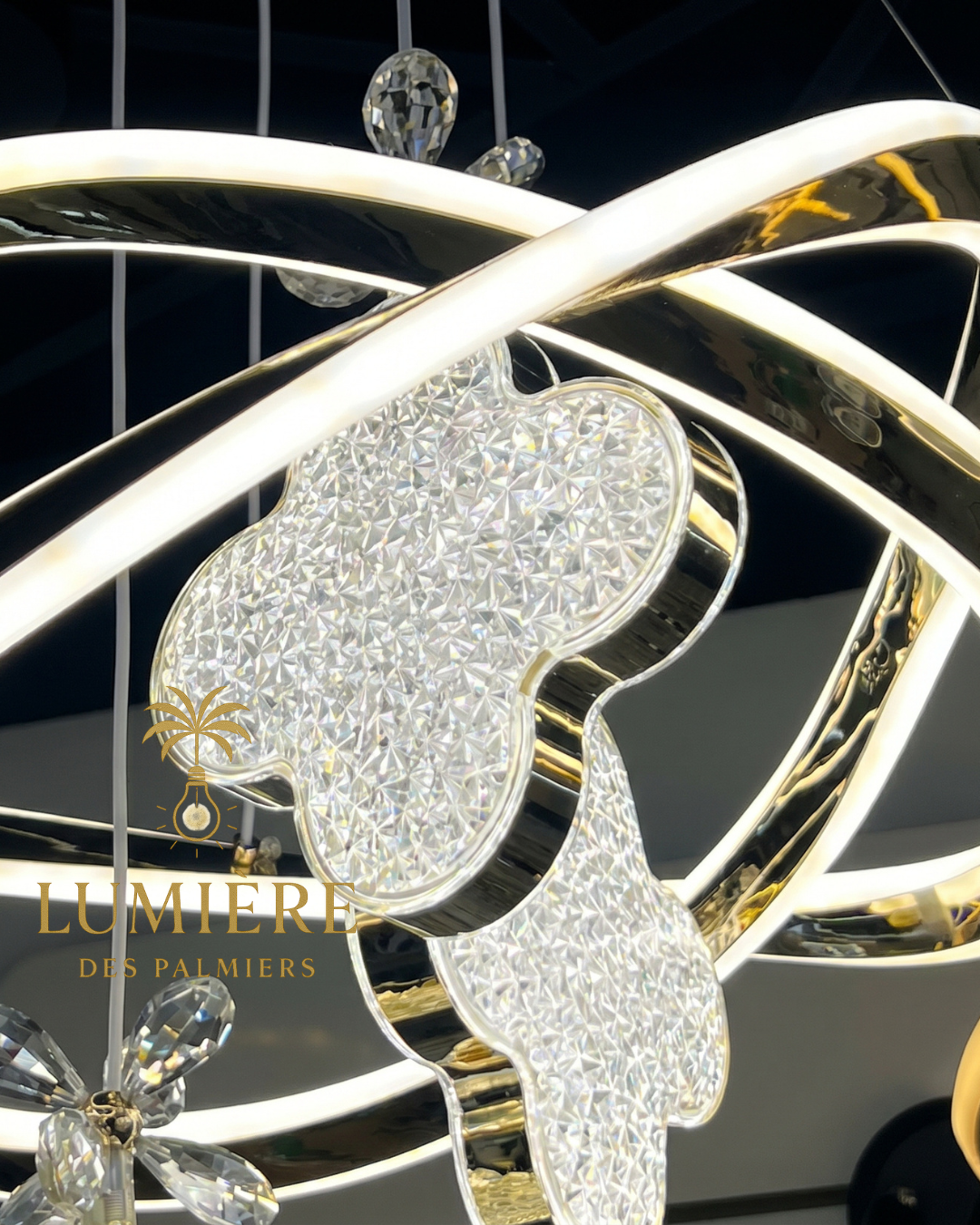 Suspension PAPILLON GOLD - 50 CM