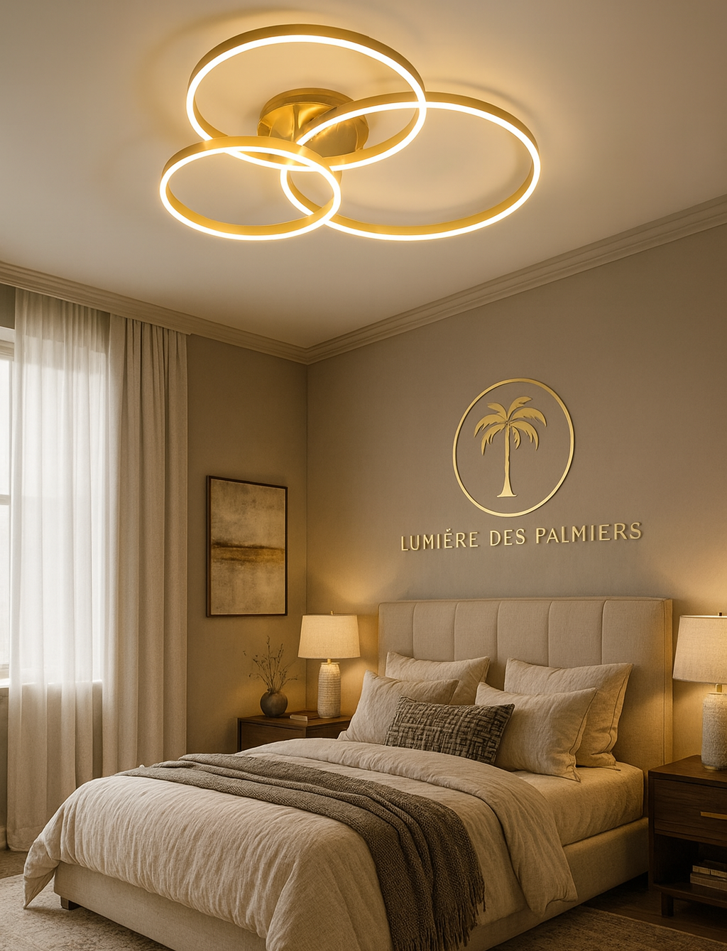 Plafonnier Coomet GOLD 50 CM
