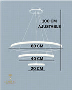 Suspension Cercle WHITE - 60 CM
