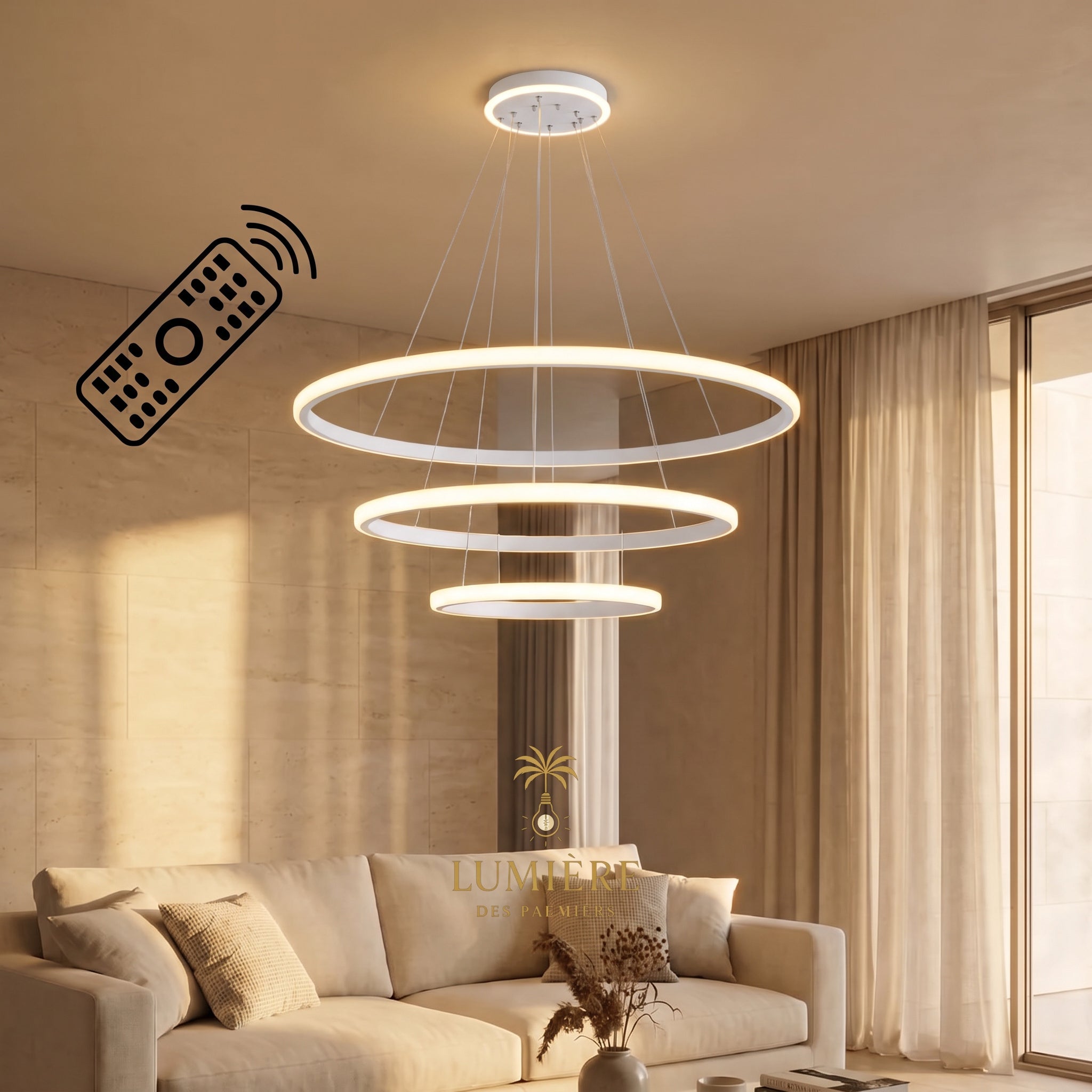 Suspension Cercle WHITE - 60 CM