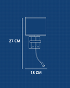 Applique murale - ABAT 27CM