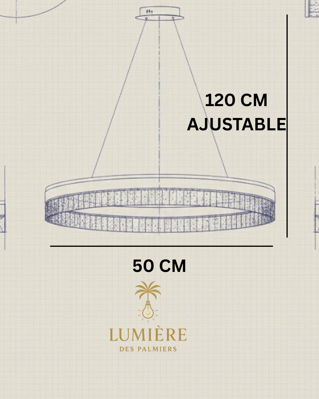 Suspension Ryzen GOLD ( avec télécommande )