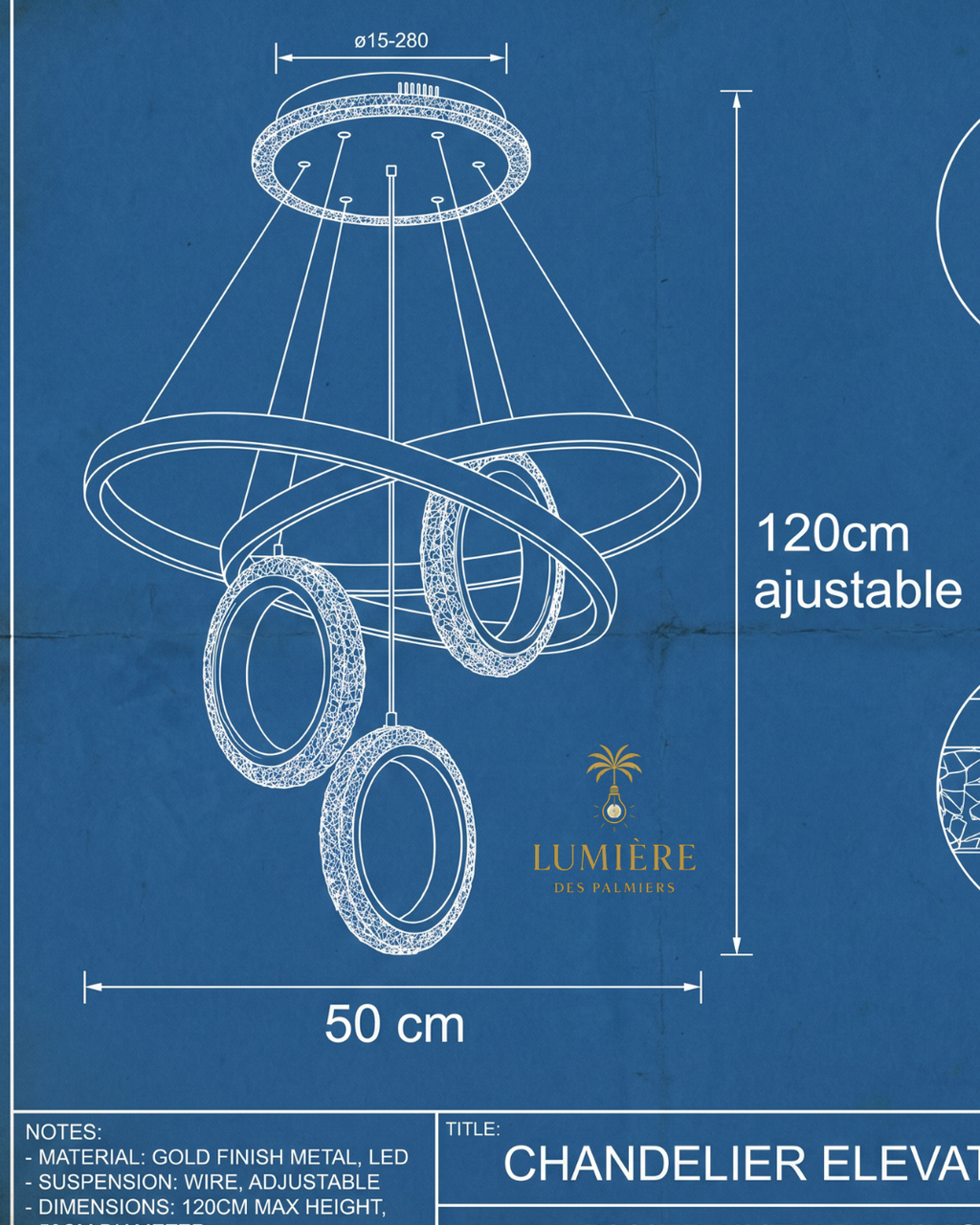 Suspension Calesthe - 50 CM