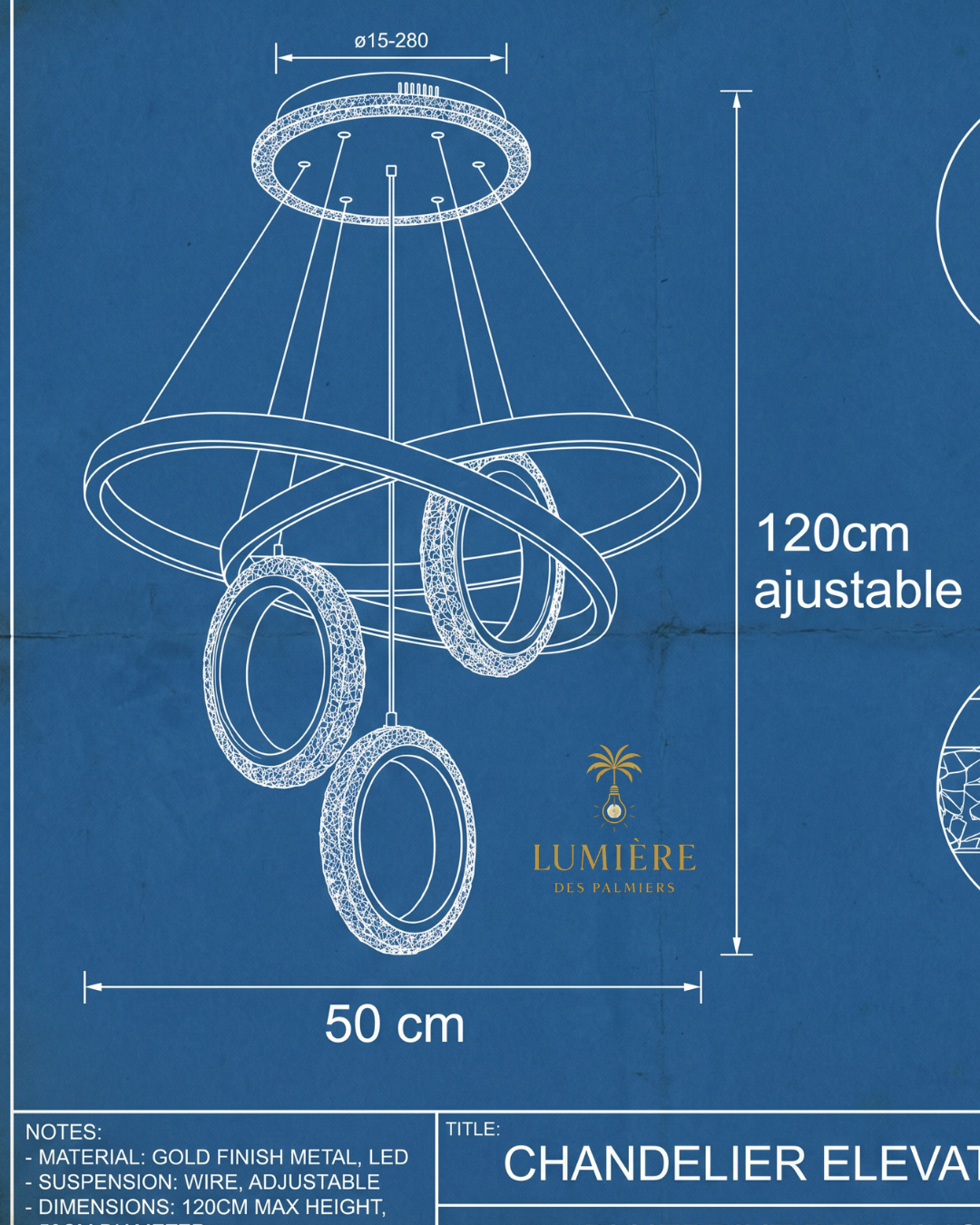 Suspension Calesthe - 50 CM