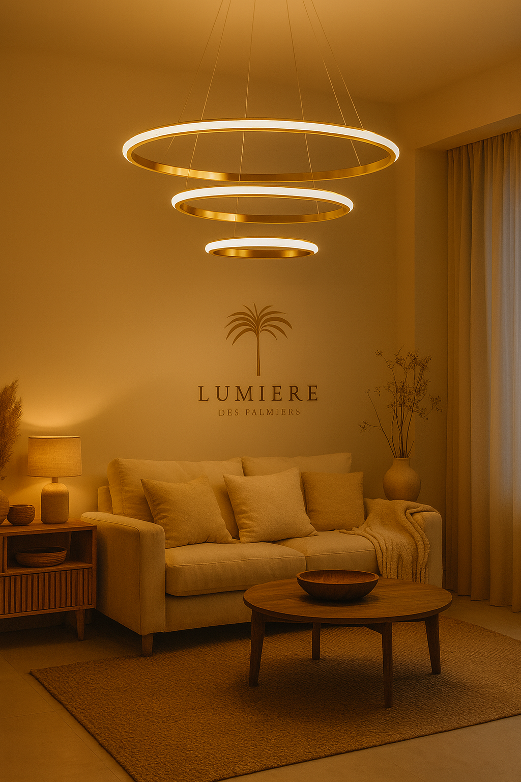 Suspension Monaco 60 CM avec télécommande (3 Lumières )