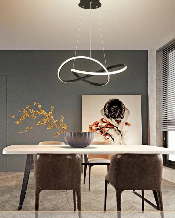 Suspension Kendal BLACK 50cm avec télécommande  (3 Lumières )