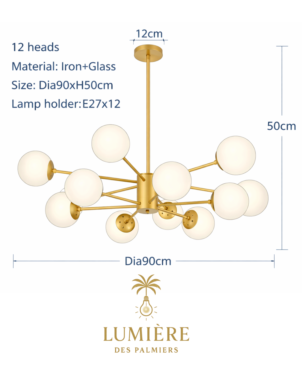 Suspension Ayro – 12 Globes