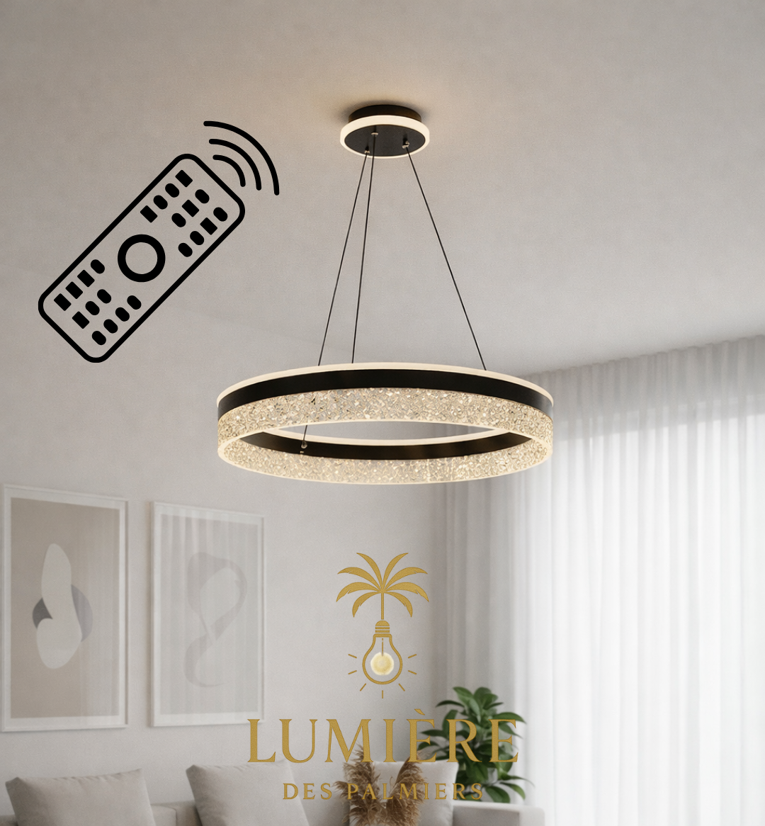 Suspension Ryzen BLACK ( avec télécommande )