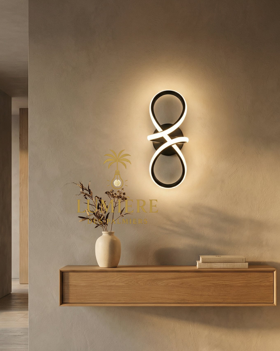 Applique murale Mus BLACK 30CM