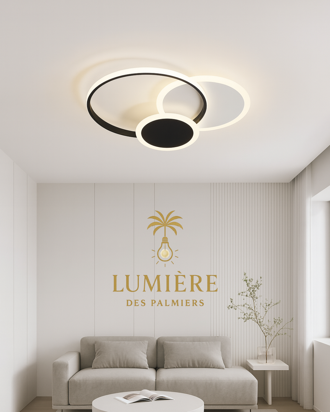 Plafonnier Triver 50CM avec télécommande