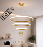 Suspension Cercle GOLD ( avec télécommande )