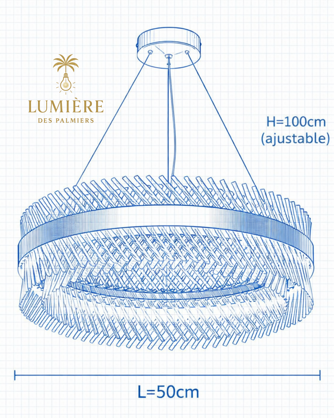 Lustre ÉLYRA – 50 cm