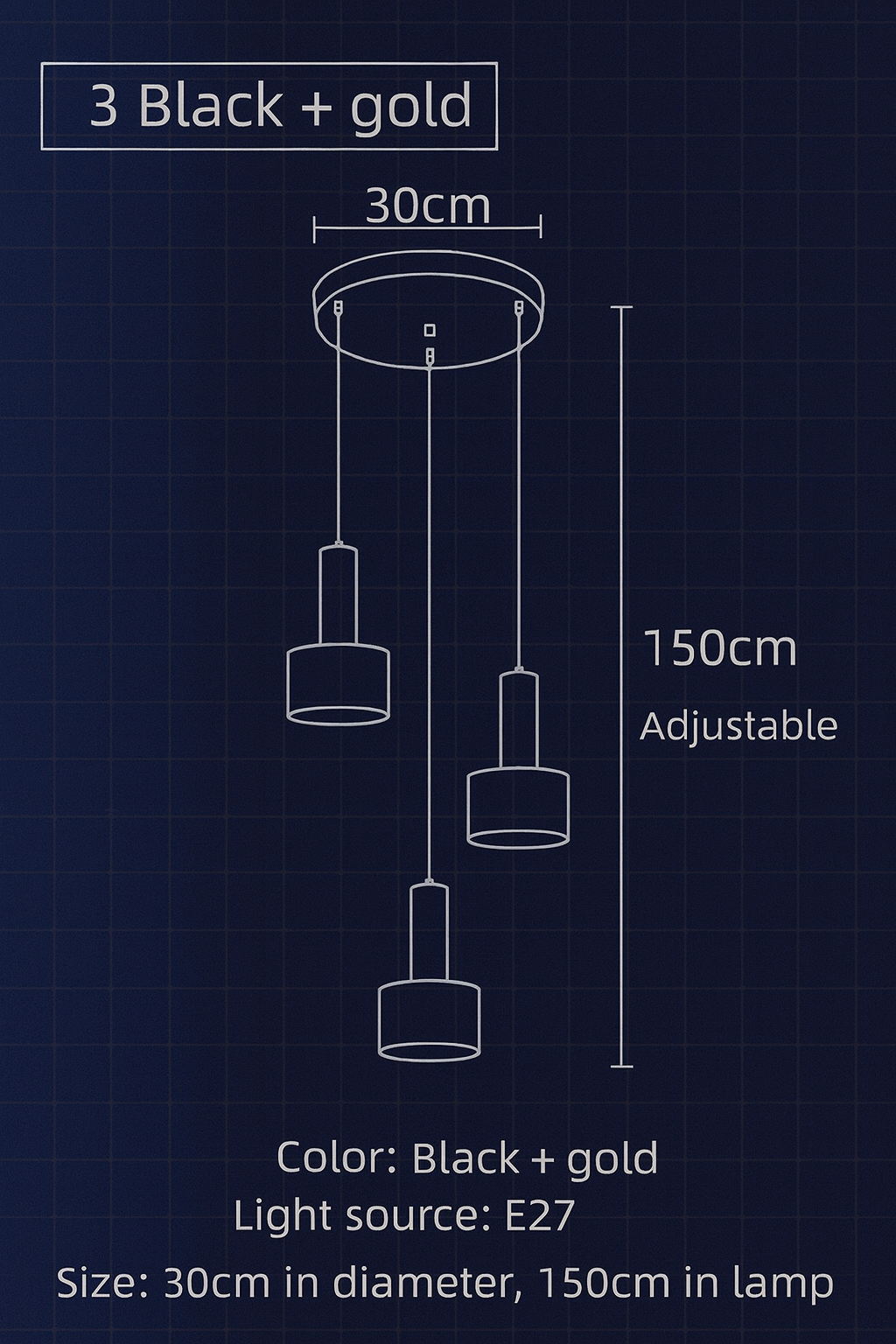 Suspension Alexo x3