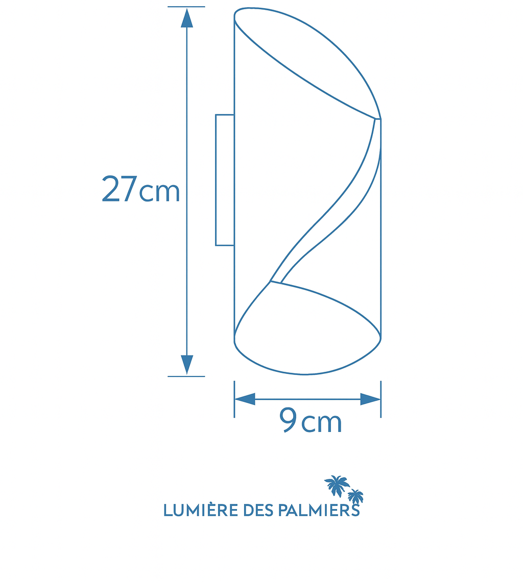 Applique murale Ayet OUTDOOR 27CM