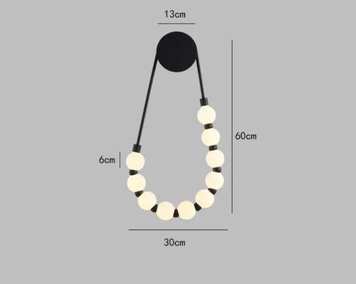 Applique murale JINX NOIR 60cm ( 3 Lumières )