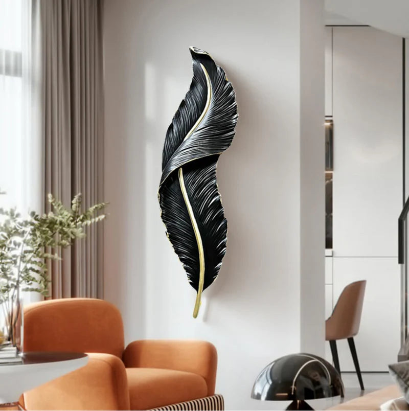 Applique murale NOIR PLUME (3 Lumières ) 65cm