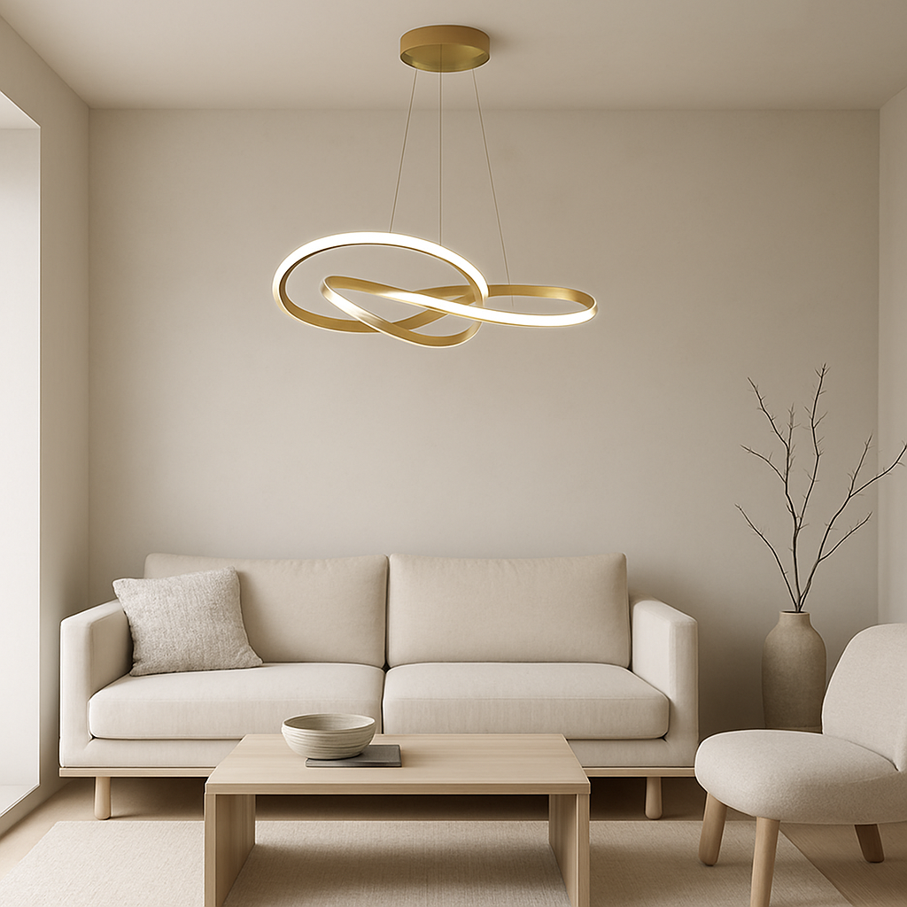 Suspension Kendal GOLD 50cm avec télécommande  (3 Lumières )