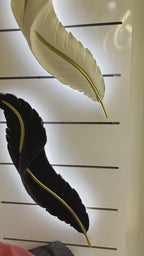 Applique murale NOIR PLUME (3 Lumières ) 65cm