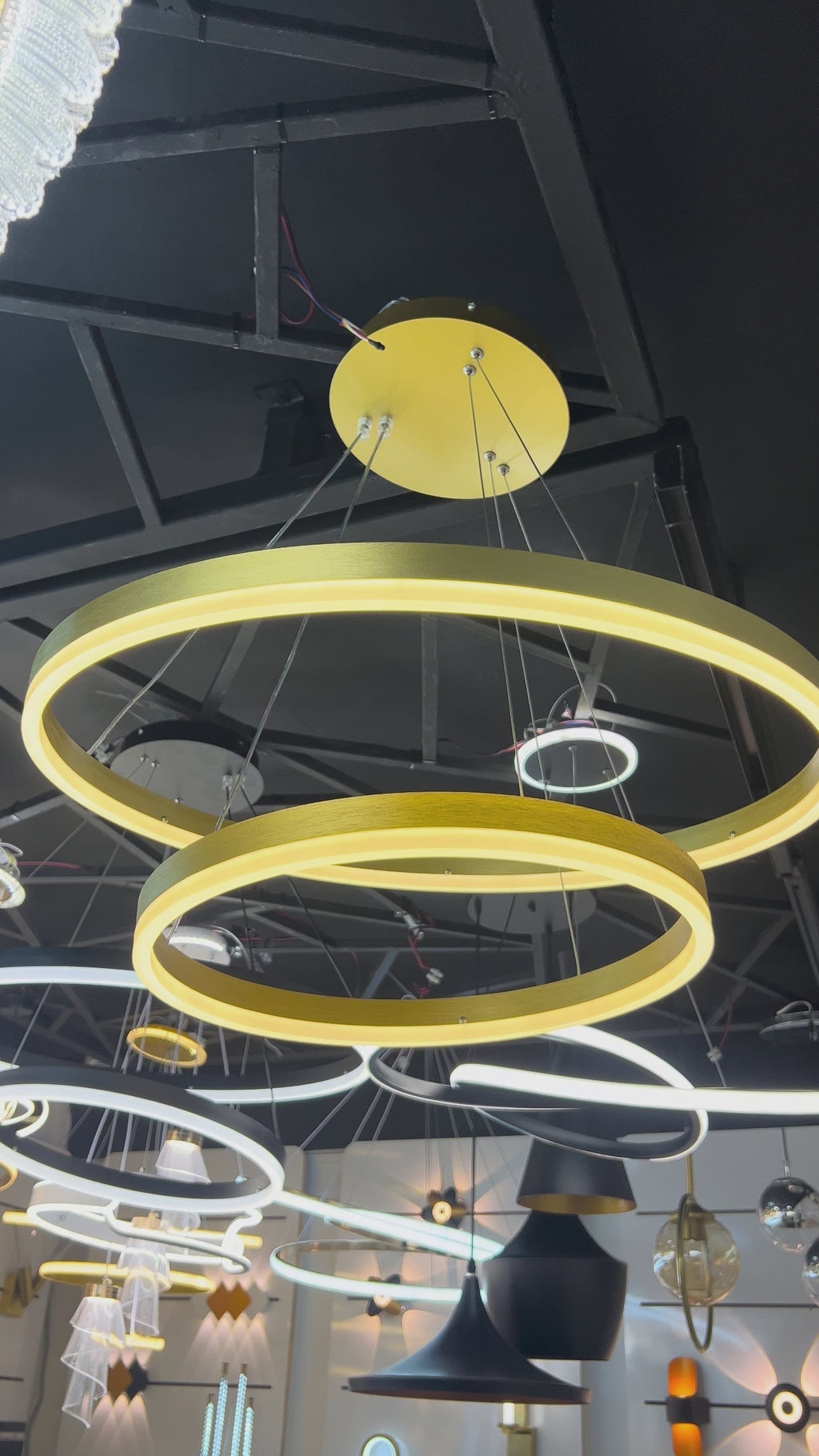 Suspension Woody GOLD — 60 CM