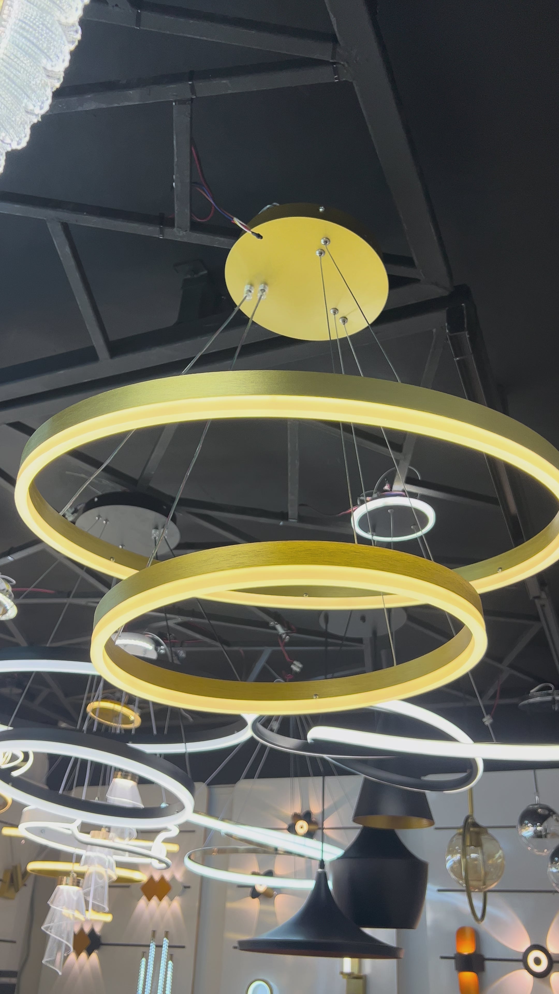 Suspension Woody GOLD — 60 CM