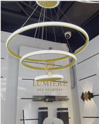 Suspension Cercle GOLD ( avec télécommande )