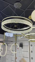 Suspension Wirtz BLACK 50cm (3 lumières) avec télécommande